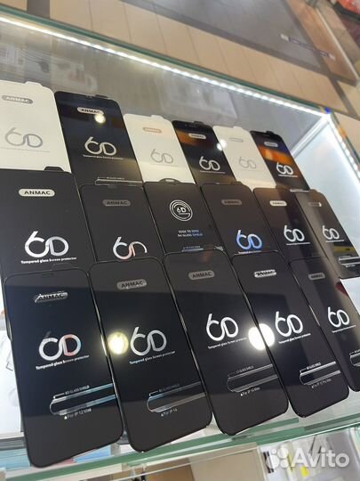 Защитное стекло на все модели iPhone 6D