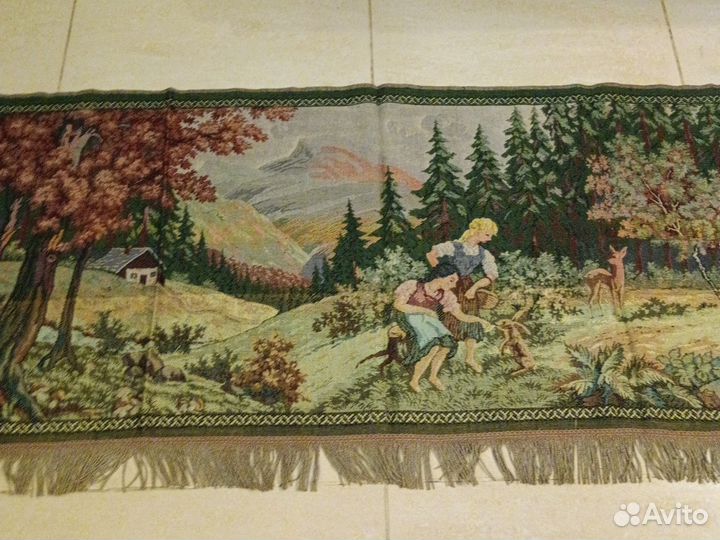 Коврик гобелен винтаж Беляночка и Розаночка