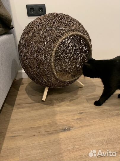 Лежанка -домик из джута для хвостиков