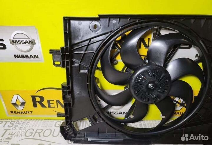 Вентилятор с диффузором охлаждения двигателя