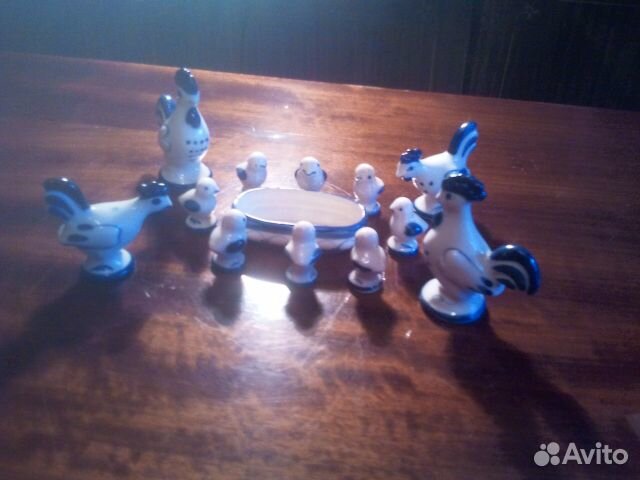 Набор фигурок из гжели СССР