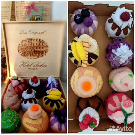 Сладости из фетра