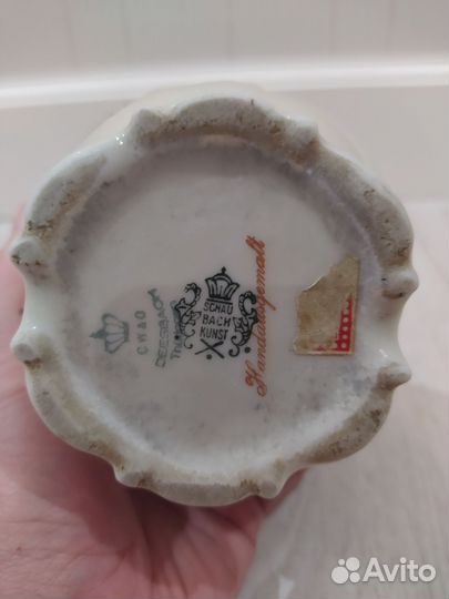 Ваза фарфор schaubach kunst ГДР раритет