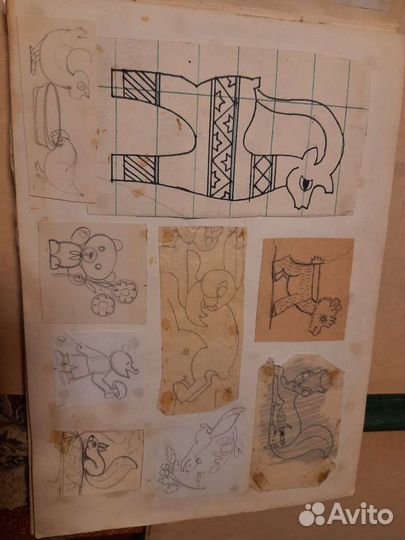 Альбом с зарисовками и эскизами. СССР