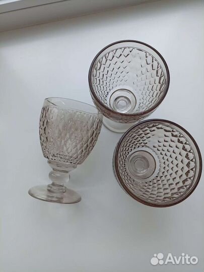 Бокалы стеклянные набор, 3 шт