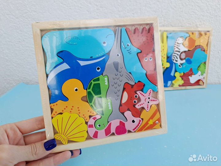 Развивающие игрушки пазл деревянный сортер