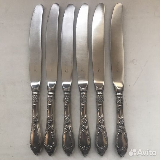 Наборы ножи, вилки,ложки. Мельхиор