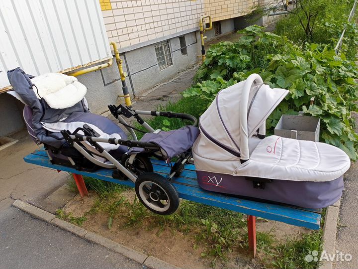 Коляска 2 в 1 + зимний коверт