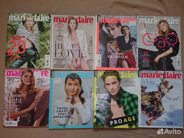 Журналы Marie Claire, Elle, Glamour, Psychologies