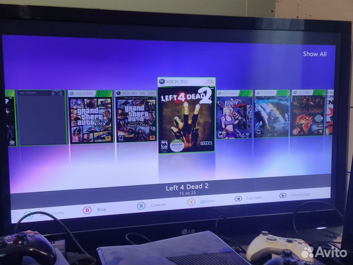 Xbox 360 slim 250gb прошитый freeboot