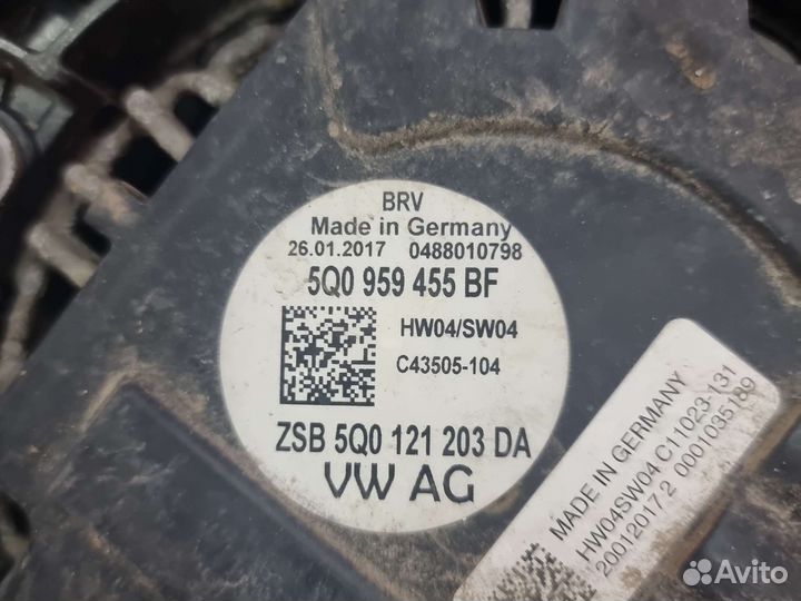 Вентилятор радиатора Volkswagen Tiguan Octavia A7