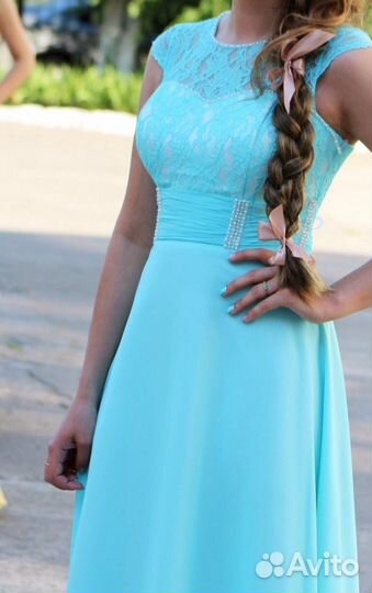 Шикарное платье в пол. Можно на выпускной