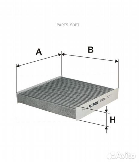 Filtron K1321A K1321A фильтр салона угольный\ Rena