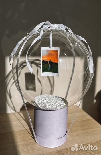 Коробка сюрприз с воздушными шарами