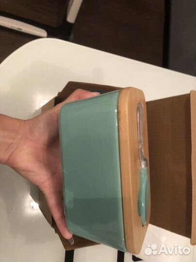 Масленка керамическая с ножом