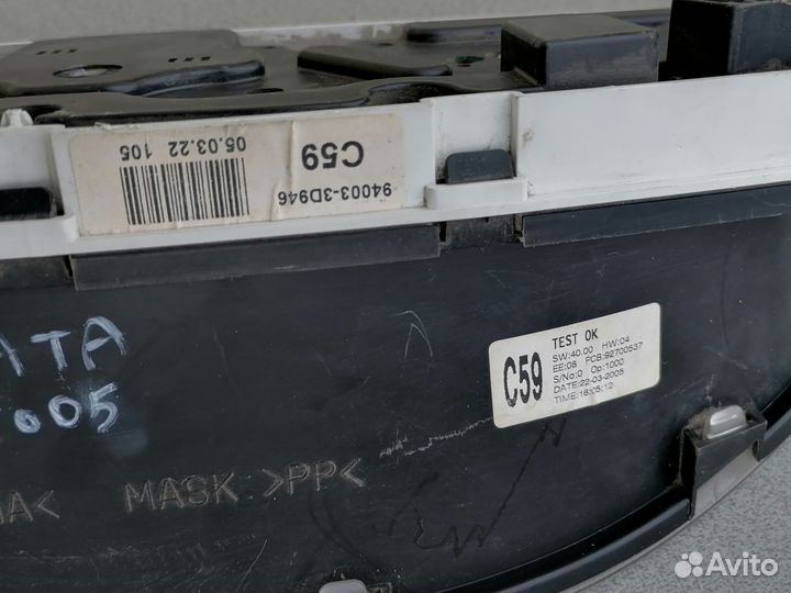 Панель приборов 2.0 МКПП для Hyundai Sonata IV EF