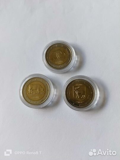 2 евро Прибалтика