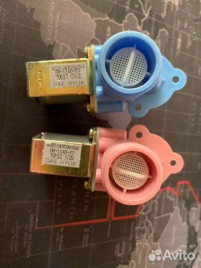 Клапан daewoo 1Wx180, розовый и голубой