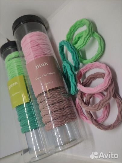 Резинки для волос большие 20 шт в тубе