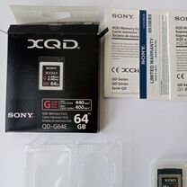 Карта памяти Sony XQD 64 Gb