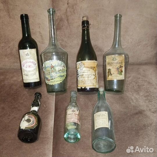Старинные коллекционные бутылки