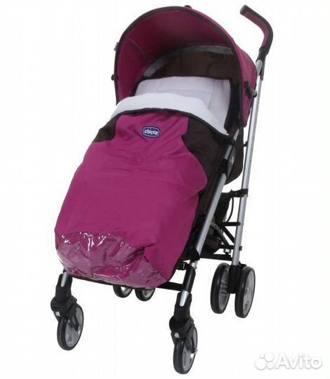 Коляска Chicco lite way c утепл. конвертом для ног