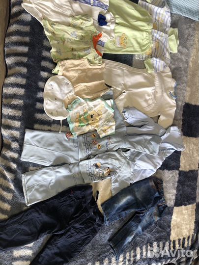 Вещи на мальчика 0-6месяцев