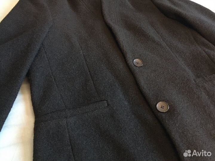 Пальто мужское черное Zara