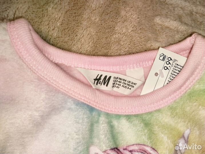Свитшот hm 98 104 новый