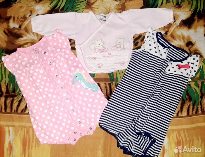 Вещи пакетом для девочки до года