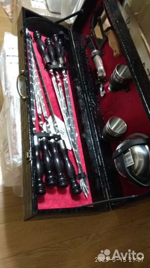 Шашлычный набор в подарочном кейсе №22