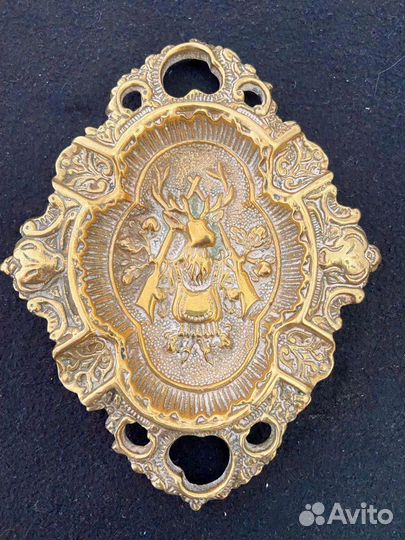 Пепельница антикварная бронза Францич