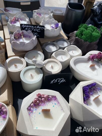 Ароматическая свеча ручной работы