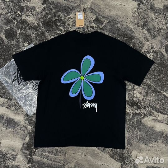 Футболка Stussy цветок flower