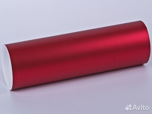 Пленка для тюнинга матовый хром винил красный 1