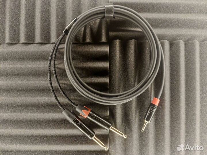 Jack 3,5 st на 2 Jack 6,3 mono Sommer club mk II