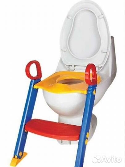 Сиденье на унитаз для детей со ступенькой