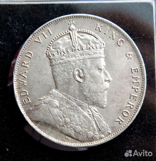 1 доллар 1909 Стрейтс-Сетлментс, Эдуард VII