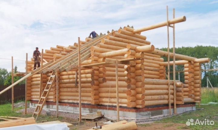 Сруб дома в чашу 7х11м, с Доставкой