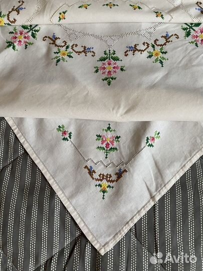 Скатерть чайная винтаж 85 на 85 см