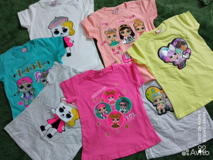 Футболки для девочки на 7 лет