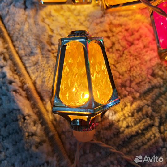 Ёлочная электрическая гирлянда Фонарики СССР