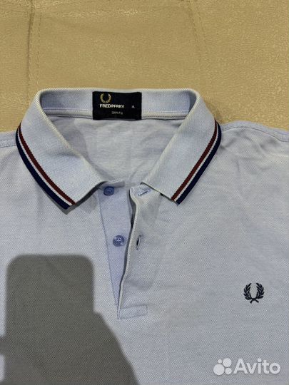 Поло Fred Perry оригинал голубое