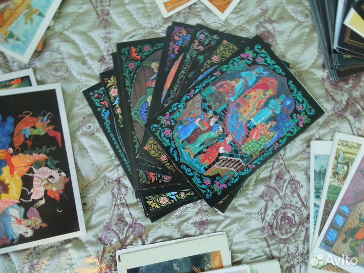 Наборы открыток СССР на тему сказки 360шт
