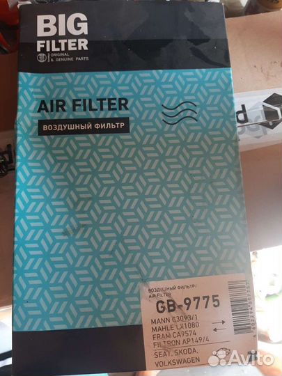 Воздушный фильтр volkswagen polo4