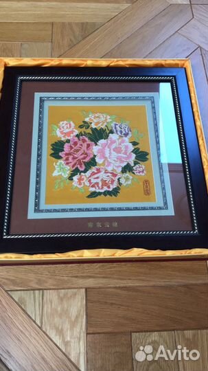 Картина ручной китайской вышивки