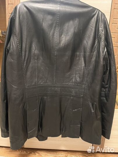 Кожаная куртка мужская 52 54