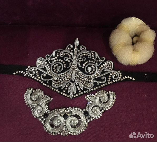 Корона на шишку(или гульку, пучок) для худ.гимнаст