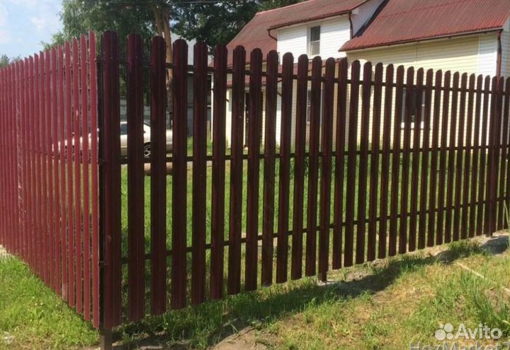 Забор металлический под ключ быстро