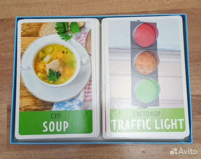 Набор карточек детский 100 английских слов